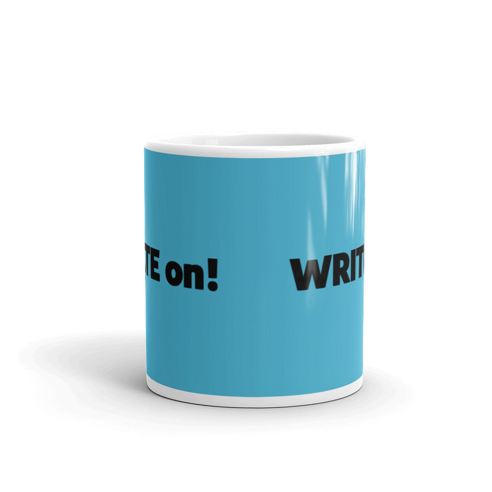 Blue Writer's Mug