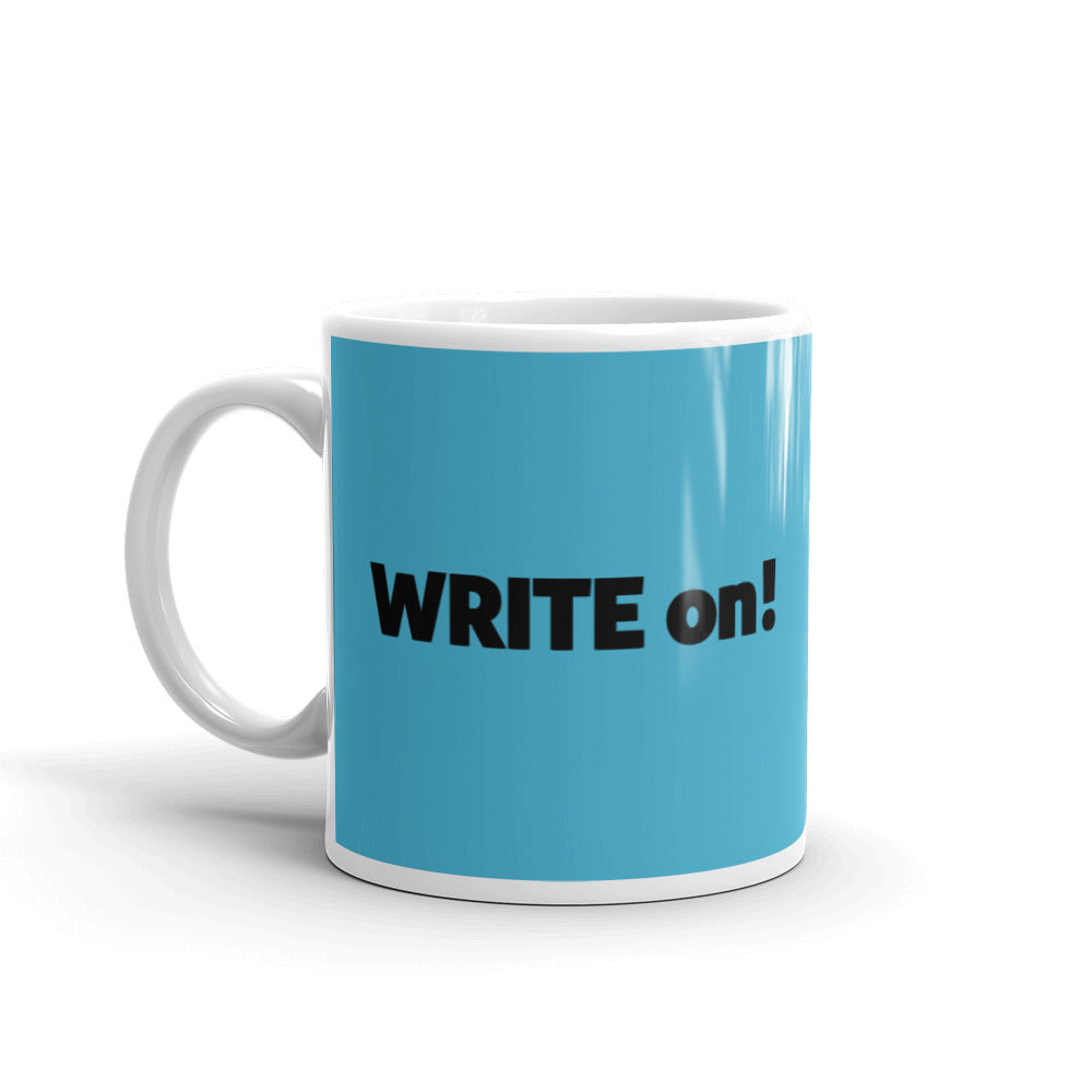 Blue Writer's Mug