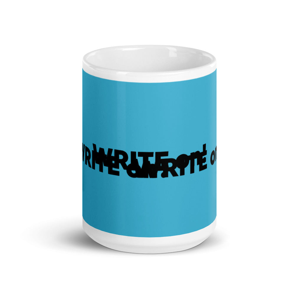 Blue Writer's Mug