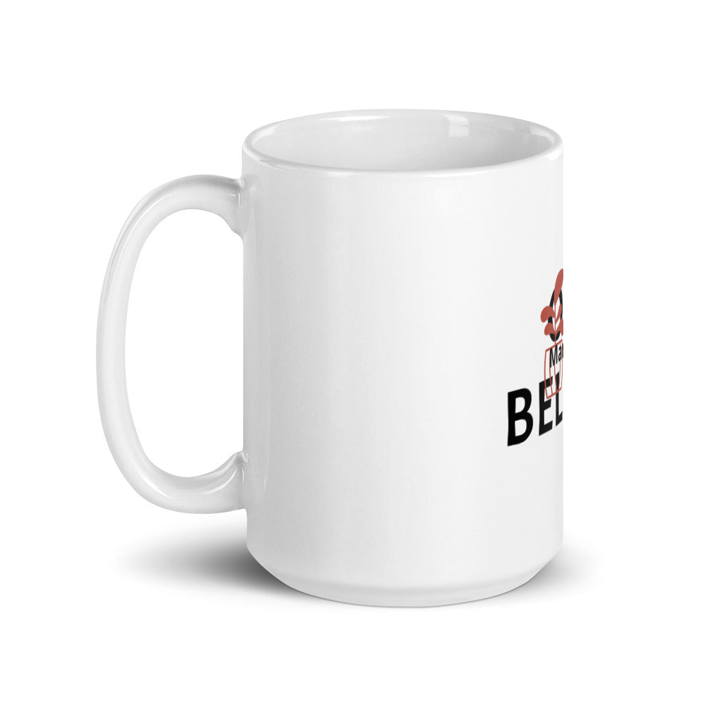 White glossy mug