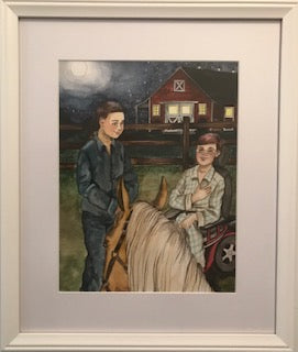 Hope Springs Eternal (Do Angels Ride Ponies?). Original Illustration by Valeria Wicker