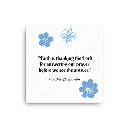 Faith Inspirational Wall Canvas