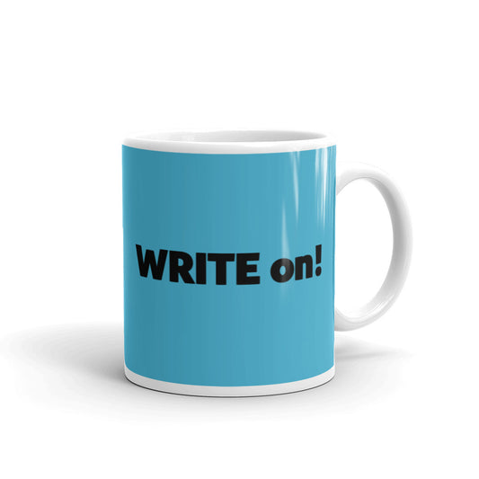 Blue Writer's Mug